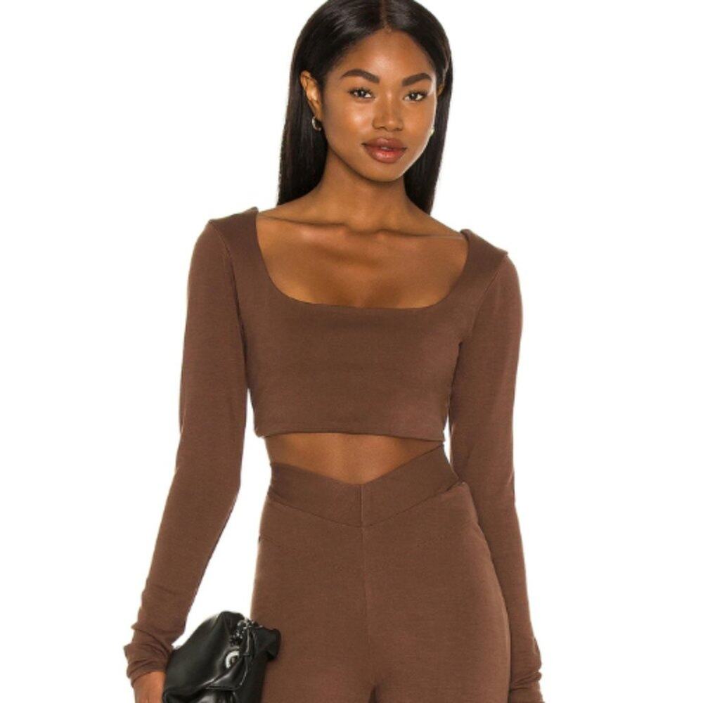 LPA - Nora Top in Chocolate Brown NWT Size XS
